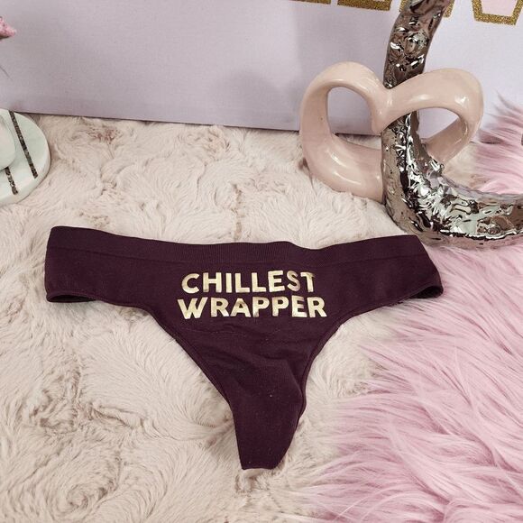 NWT VS PINK Marron Tanga: XS CHILLIEST WRAPPER! NWT - Picture 1 of 3